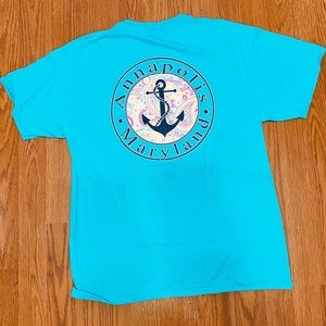 Turquoise Preppy Annapolis, Maryland T-Shirt